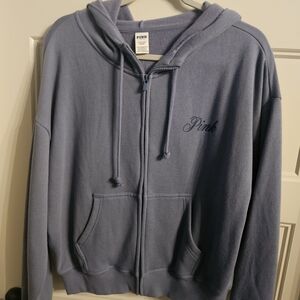 PINK Victoria's Secret Hoodie Light Blue.